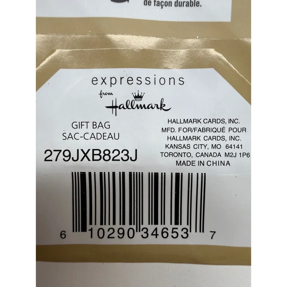 Thomas Kinkade Hallmark Christmas Gift Bags Lot of 4 Victorian Christmas III New